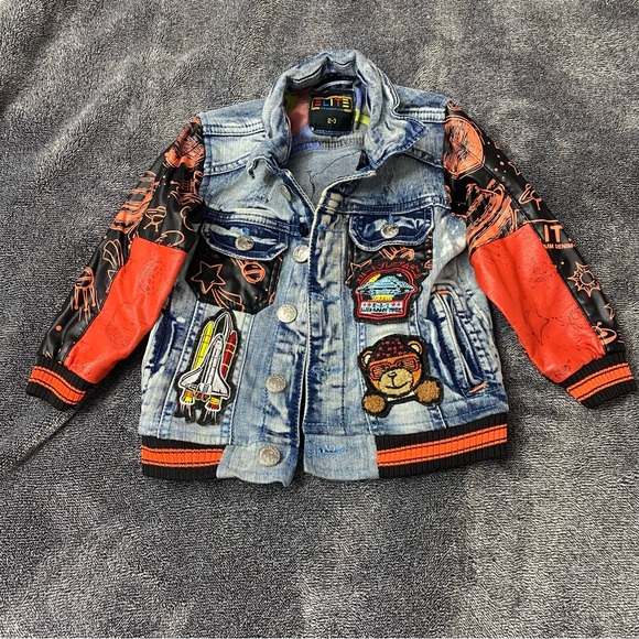 Elite space tour denim jacket and pants. Very trendy and stylish. - Picture 2 of 16